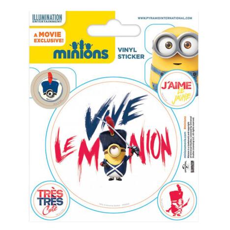 Minions Vive Le Minion Vinyl Stickers 